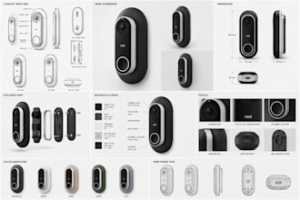 design smart security camera, smart doorbell product, iot security product