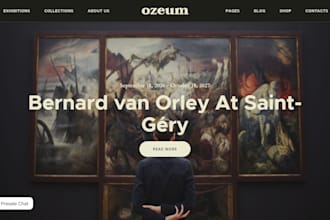 do art gallery business website