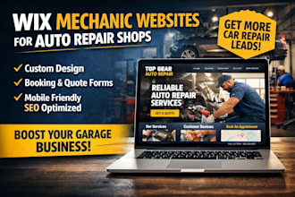 build wix mechanic website auto repair car repair website wix workshop website