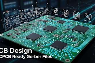 pcb schematic pcb layout gerber bom jlcpcb fabrication ready pcb board