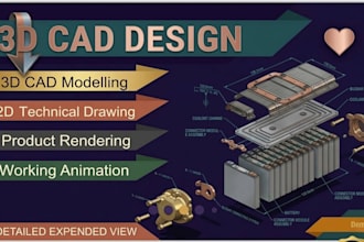 do precise 2d, 3d cad drawings and modeling in autocad for mechanical engine