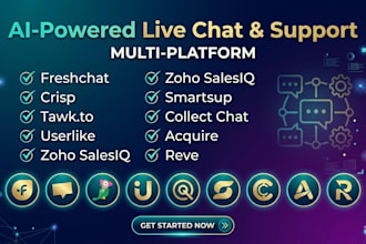 freshchat crisp tawk to userlike zoho salesiq smartsup collect chat acquire reve