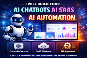 build ai chatbot, ai web app, ai saas and automation