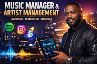 music manager, artist management, promotion and music distribution expert