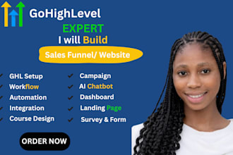 setup gohighlevel CRM, funnels, automation, pipeline and integrations