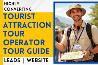 design tourist attraction, tourist website, travel vacation website