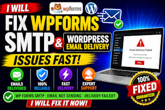 fix wordpress email not sending, wpforms SMTP, spam and contact form issues