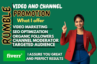rumble video promotion, rumble channel promotion, video marketing, channel ads