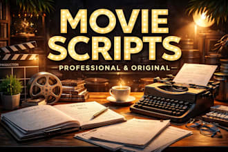 movie script writer screenwriting screenplay ghostwriter youtube script feature