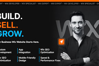 create wix website design, build business wix website development, wix ecommerce