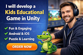 develop kids educational game in unity for android and ios