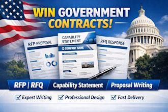 write federal contract proposal, and capability statement