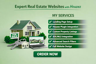 design real estate brokerage website with houzez wp plugin