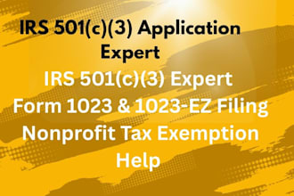 file irs form 1023 and 1023 ez for nonprofit 501c3 tax exemption