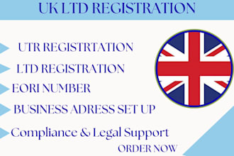 do UK ltd company registration UK company formation, vat, utr, eori