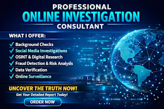 your osint private investigator for online investigation and background check