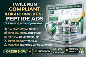 solve peptide ads issues, peptide ads marketing peptide facebook ads google ads