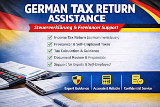 assist with german tax return, steuererklarung and tax consulting