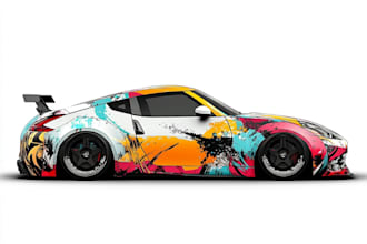 wrap design racing car wrap, car wrap design