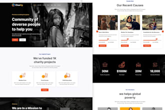 design crowdfunding website, charity, nonprofit, fundraising, donation website