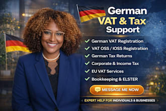 do german vat registration, vat id, oss, germany tax return and corporate tax