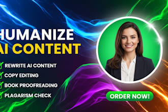 humanize ai content proofreading humanize chatgpt ai to human book editing