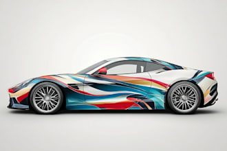 design car wrap and vector wrap, any vehicle wrap