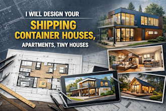 design your shipping container houses, apartments, tiny houses