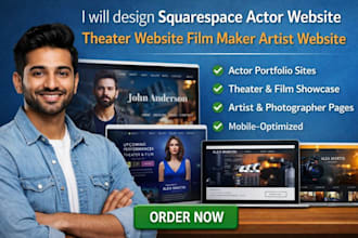 design squarespace actor website theater website film maker artist website
