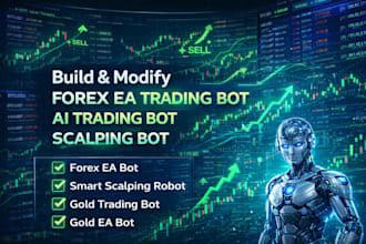 build and modify forex ea trading bot, ai trading bot, scalping bot, gold ea bot
