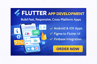 develop flutter app, flutter mobile app, flutter UI, firebase app