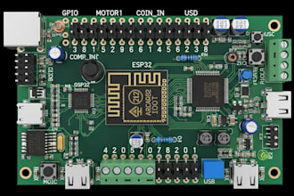 develop esp32 iot pcb for claw machines and arcade control systems