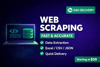 scrape product data from any website