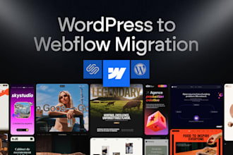 migrate your website from wordpress or squarespace to webflow