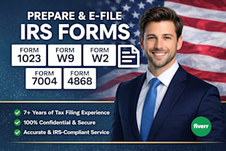 e file irs tax returns 1040, 1120, 1065 and tax extension 4868, 7004