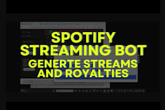 build deezer bot, tidal bot, qobuz bot, spotify bot, youtube bot