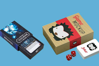 design card game design board rule book design card game box