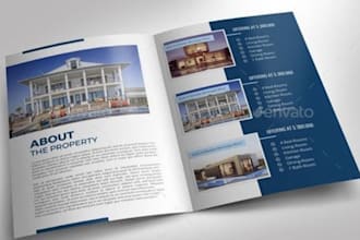 design your real estate company profile, booklet, magazine, product catalog