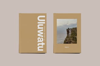 design a professional book or magazine cover