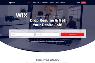 wix recruitment website job board website healthcare staffing website hr website