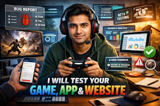 mobile game video game game test, game review qa testing