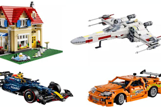 custom lego moc of cars, bikes, trucks, houses, and ships with functioning part