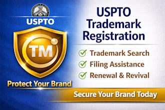 uspto filing trade mark registration secure brand logo trademark revive renewal