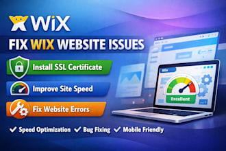 fix wix issues install free ssl certificate secure website design perfomance