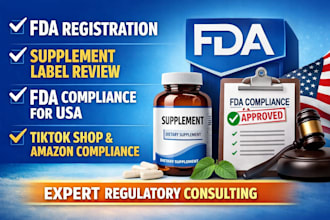 do fda registration, fda label review and compliance for supplements cosmetics