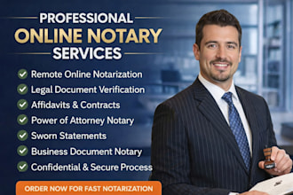 provide professional online notary and document notarization