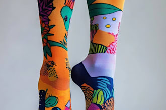 design custom and unique socks design