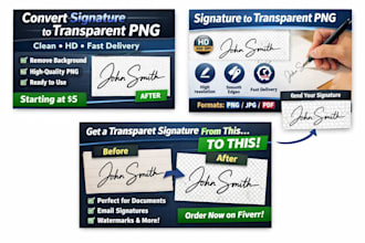 convert your signature to a transparent png