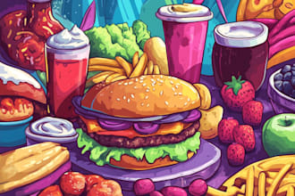do a food pop art