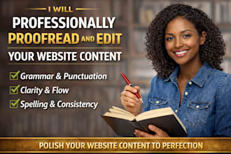 professionally proofread and edit your website content